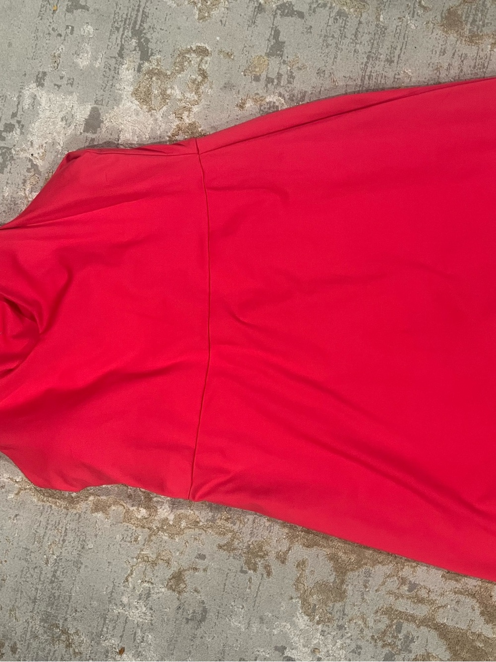 GAP Bright Red Midi Dress - Sleek Crew Neck
